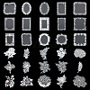 2 Boxes 2 Styles PET Hollow Lace Stickers Set DIY-GF0006-78-1