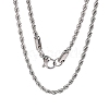 304 Stainless Steel Rope Chain Necklaces X-STAS-M174-014P-B-1