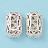 Eco-friendly Brass Micro Pave Cubic Zirconia Multi-strand Links KK-D076-05B-S-5