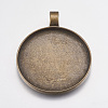 Alloy Pendant Cabochon Settings LS-PALLOY-S602-AB-FF-1