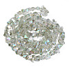 Electroplate Transparent Glass Beads Strands EGLA-N002-20A-D04-2