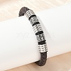 Braided Microfiber Leather Cord Bracelets BJEW-D304-16P-02-4