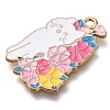 Animal Flower Alloy Enamel Pendants ENAM-Q508-01A-2