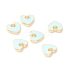 Rack Plating Eco-friendly Brass Enamel Charms LS-KK-D073-04G-02-NR-1