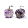 Natural Amethyst Carved Healing Pumpkin Figurines PW-WG74769-04-1