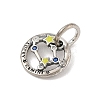 Luminous 925 Sterling Silver Rhinestone Constellation Charms STER-H114-01AS-06-2