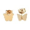 PVD Vacuum Plating 304 Stainless Steel Stud Earrings for Women EJEW-A048-48E-G-2