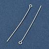 50MM Silver Color Plated Brass Eye Pins X-EPC5.0cm-S-2