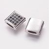 Brass Micro Pave Cubic Zirconia Beads ZIRC-G097-05P-1