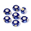 Handmade Lampwork Core European Beads LAMP-Q042-02B-1