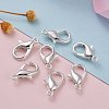 Silver Color Plated Alloy Lobster Claw Clasps X-E106-S-7