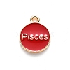 Alloy Enamel Pendants ENAM-SZ0001-27B-H-3