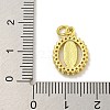 Virgin Mary Theme Rack Plating Brass Micro Pave Cubic Zirconia Pendants KK-C074-28G-01-3