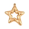 304 Stainless Steel Pendants STAS-B144-02G-1