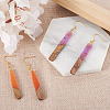 DIY Rectangle & Teardrop Dangle Earrings Making Kit DIY-TA0008-94-19