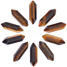 Beebeecraft 10Pcs Natural Tiger Eye No Hole G-BBC0001-14