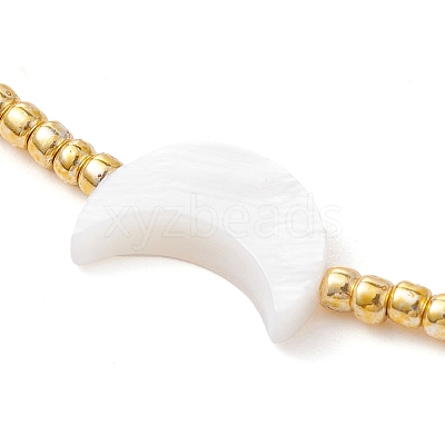 Natural Pearl & Seed Braided Bead Bracelets BJEW-JB09722-1