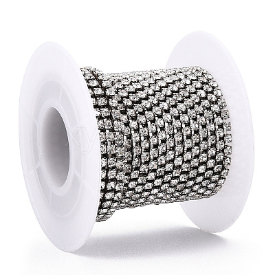 Iron Rhinestone Strass Chains CH-T004-01P-1