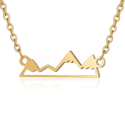 201 Stainless Steel Pendant Necklaces NJEW-T009-JN140-40-2-1
