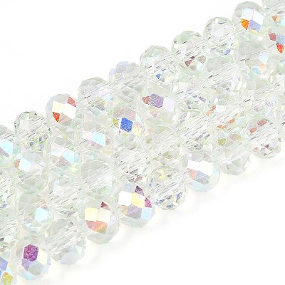 Transparent Glass Beads Strands EGLA-N016-6mm-06-1