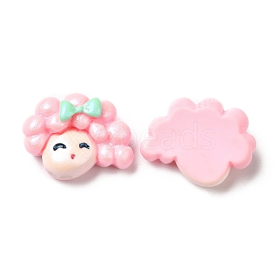 Opaque Resin Cabochons CRES-M017-02H-1