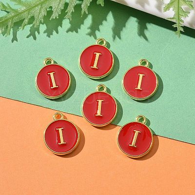 Golden Plated Alloy Enamel Charms LS-ENAM-S118-03I-1