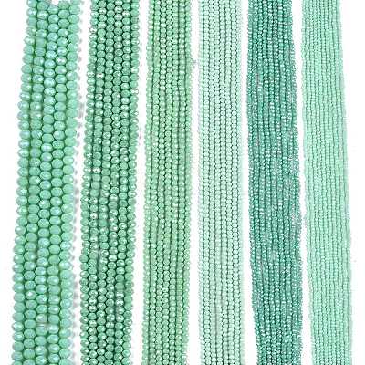 Electroplate Glass Beads Strands EGLA-A044-P1mm-A14-1