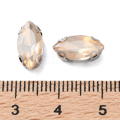 Horse Eye Sew on Rhinestone RGLA-L028-08G-03-1