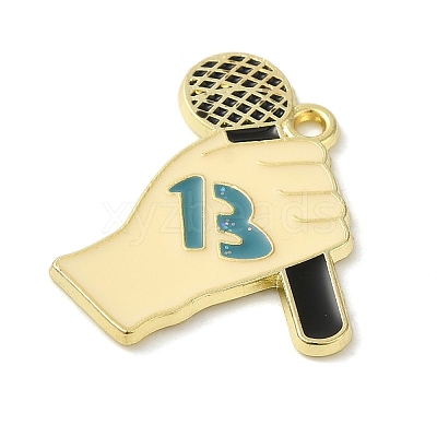 Alloy Enamel Pendants LS-ENAM-C022-02B-G-1