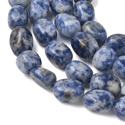 Natural Blue Spot Jasper Beads Strands G-C286-A01-1