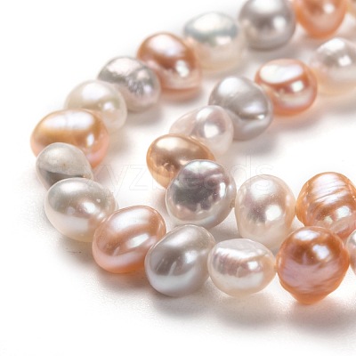 Natural Cultured Freshwater Pearl Beads Strands PEAR-L033-45D-1