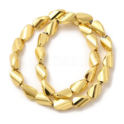Electroplate Glass Beads Strands EGLA-F166-05B-1