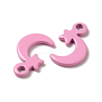 Spray Painted 201 Stainless Steel Charms STAS-G304-20B-1