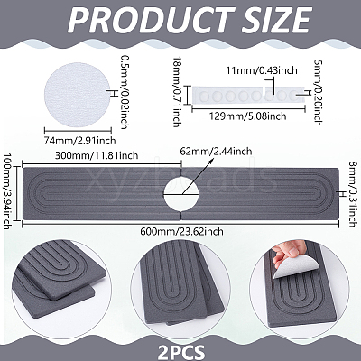 Diatomaceous Earth Bathroom Faucet Mat FIND-WH0139-816A-1