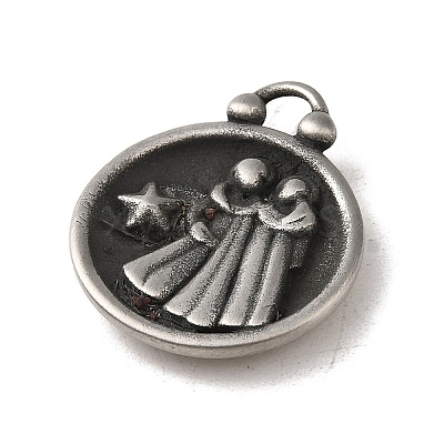304 Stainless Steel Pendants STAS-L022-306AS-03-1