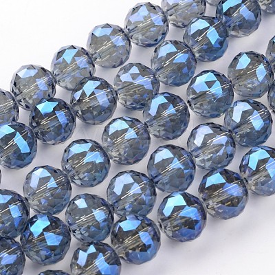 Electroplate Glass Bead Strands EGLA-J140-FR05-16mm-1