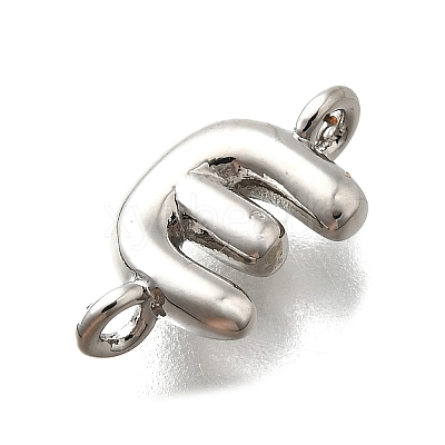 Brass Connector Charms KK-P295-01P-E-1