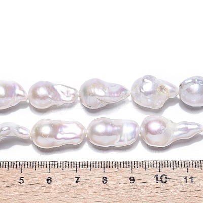 Natural Baroque Pearl Keshi Pearl Beads Strands PEAR-S019-02D-01-1