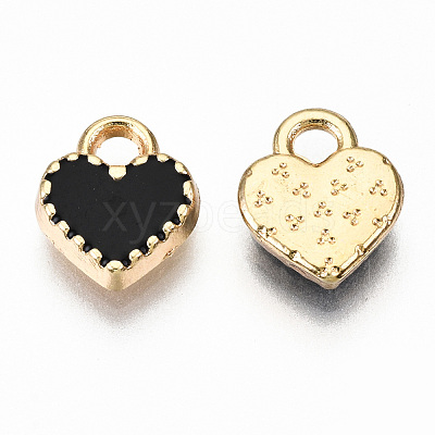 Alloy Enamel Charms X-ENAM-S126-015D-RS-1
