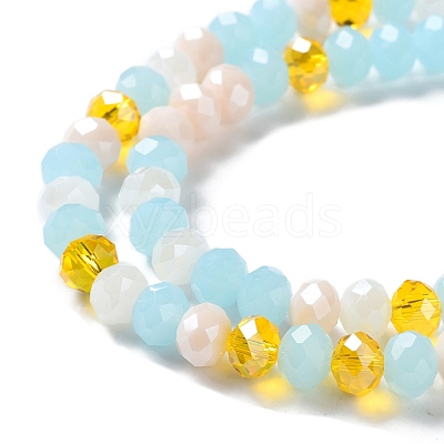 Glass Beads Strands EGLA-A034-M8mm-52-1