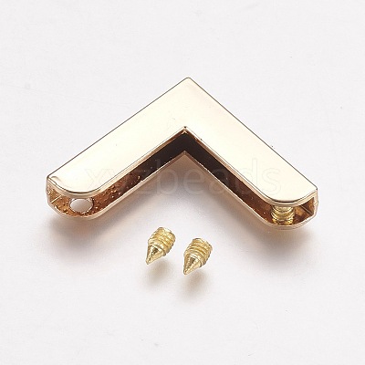 Zinc Alloy Bag Corner Protectors X-PALLOY-WH0008-01KCG-1