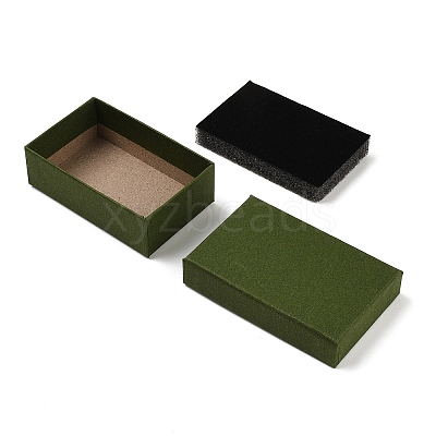 Cardboard Paper Jewelry Storage Boxes with Sponge CON-P023-01C-01-1