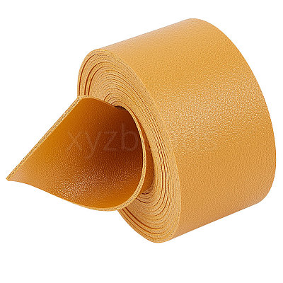 2M Flat Double Face Lychee Pattern Imitation Leather Band LC-WH0010-01B-05-1