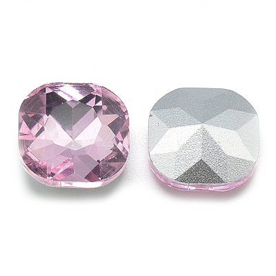 Pointed Back Glass Rhinestone Cabochons RGLA-T032-12x12mm-03-1
