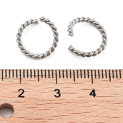 Tarnish Resistant 304 Stainless Steel Open Jump Rings STAS-F191-11P-C-1
