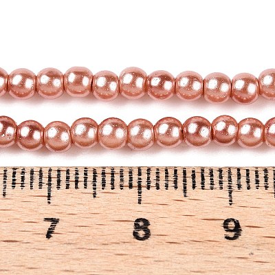 Baking Paint Glass Pearl Bead Strands HY-Q003-3mm-50-A-1