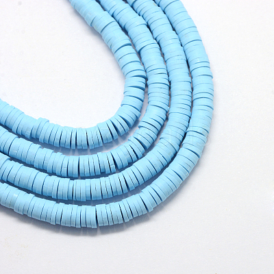 Handmade Polymer Clay Beads X-CLAY-R067-6.0mm-36-1
