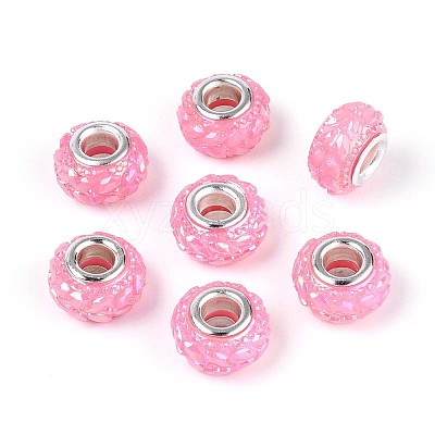 Opaque Resin European Beads RESI-T057-29K-1