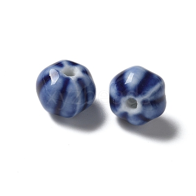 Vintage Porcelain Pumpkin Beads PORC-L080-H01-1