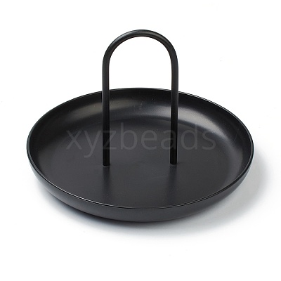 Round ABS Plastic Desktop Storage Tray AJEW-H113-A03-1
